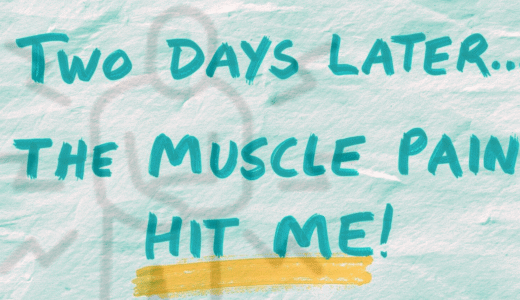 Two Days Later..The Muscle Pain Hit Me! 2日後にきた筋肉痛!🤾‍♀️