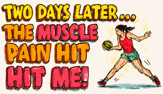 Two Days Later..The Muscle Pain Hit Me! 2日後にきた筋肉痛!🤾‍♀️